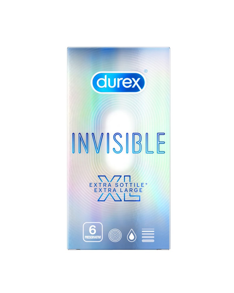 Durex Invisible XL: preservativi ultra sottili XL | Comodo.it
