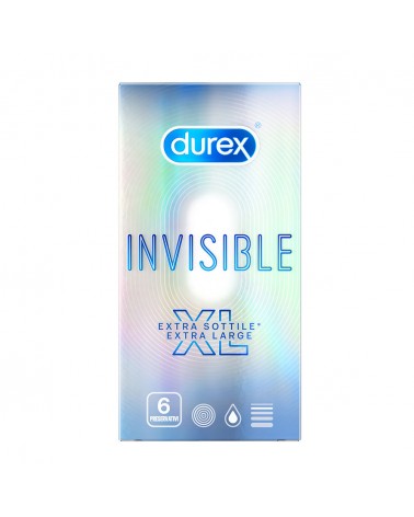 Durex Invisible XL: preservativi ultra sottili XL | Comodo.it