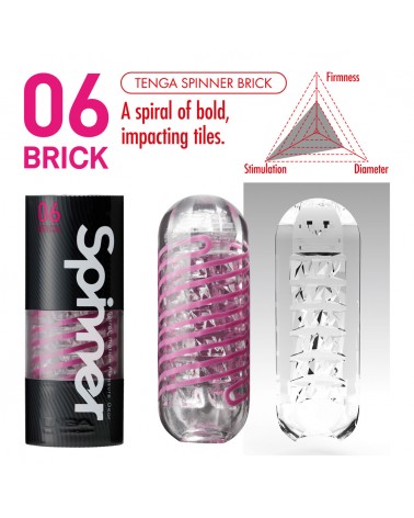 Tenga Spinner Brick 06: masturbatore ultra stimolante | Comodo.it