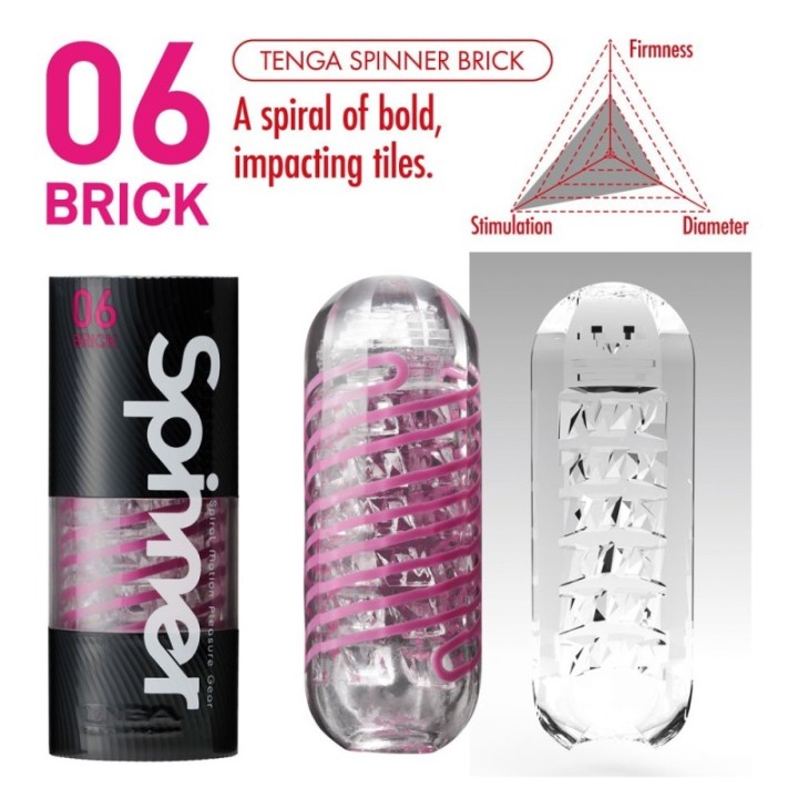 Tenga Spinner Brick 06: masturbatore ultra stimolante | Comodo.it