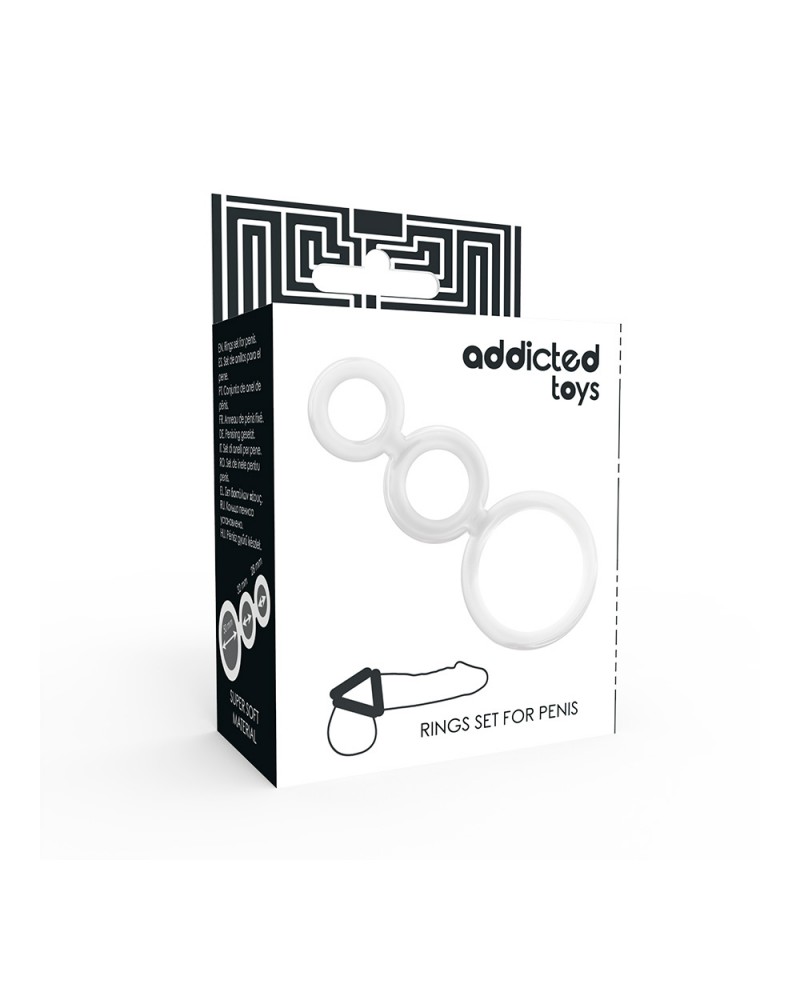 Addicted toys: set 3 anelli fallici | Comodo.it