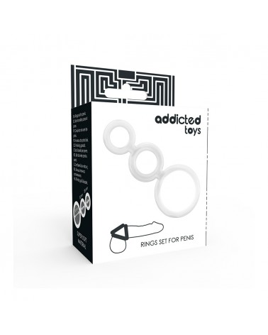 Addicted toys: set 3 anelli fallici | Comodo.it