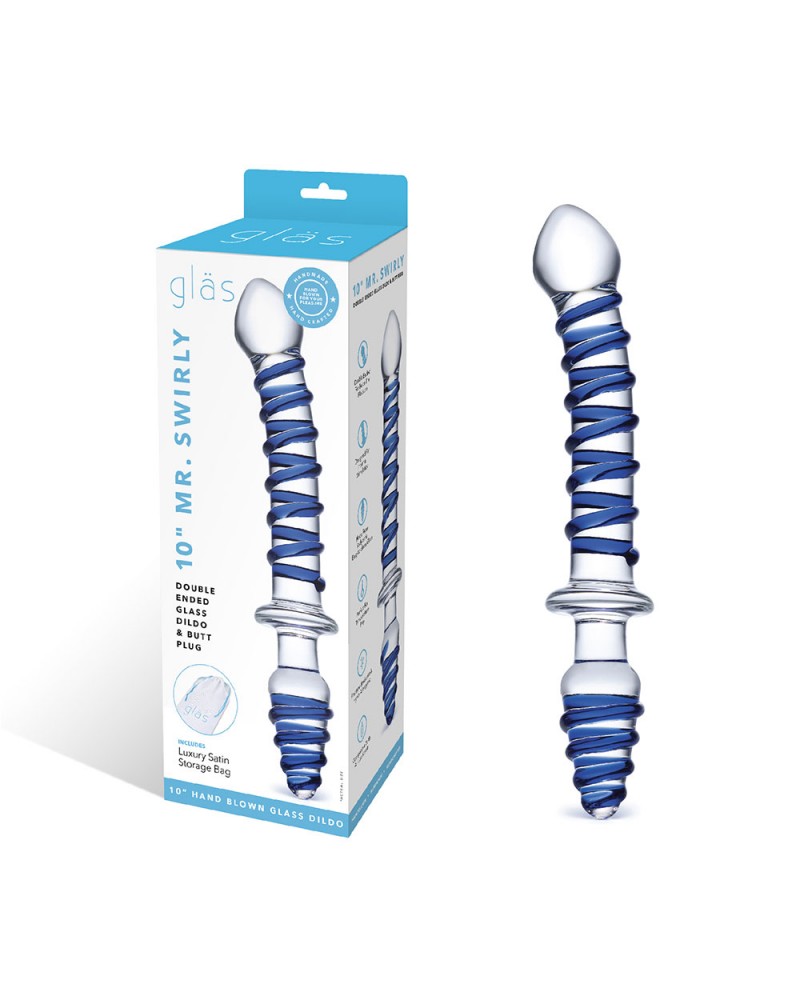 Glas Mr Swirly 10'': dildo in vetro | Comodo.it