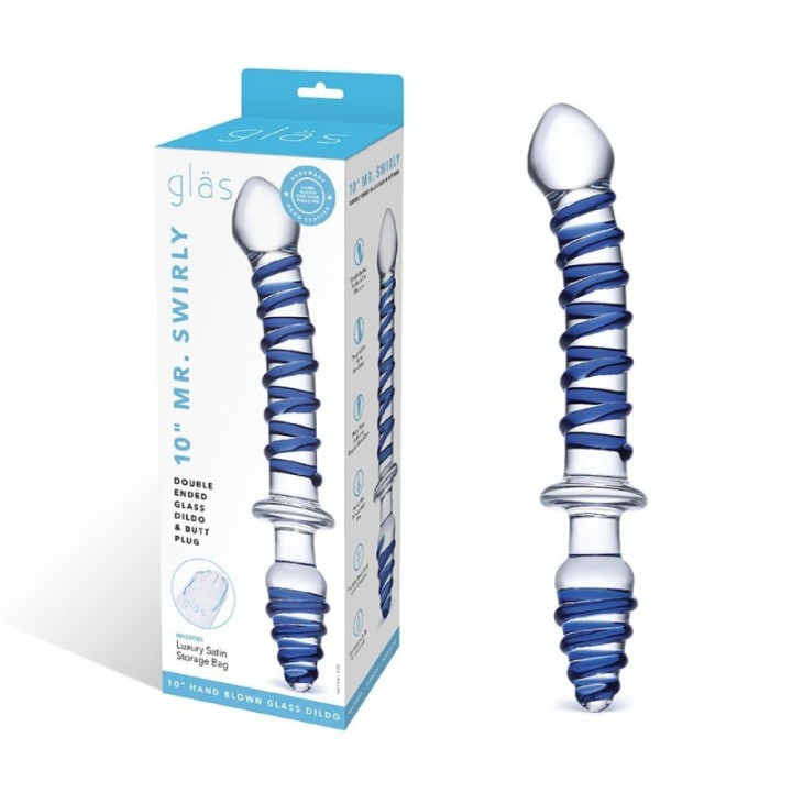 Glas Mr Swirly 10'': dildo in vetro | Comodo.it