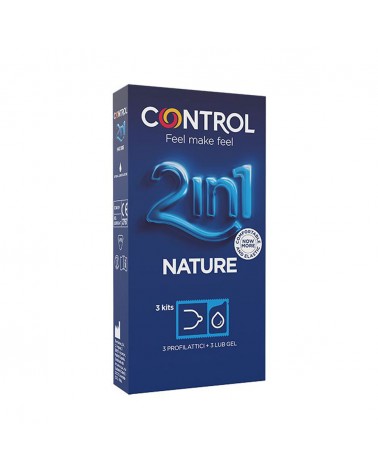 Control 2in1 Nature kit di preservativi e lubrificanti Comodo it