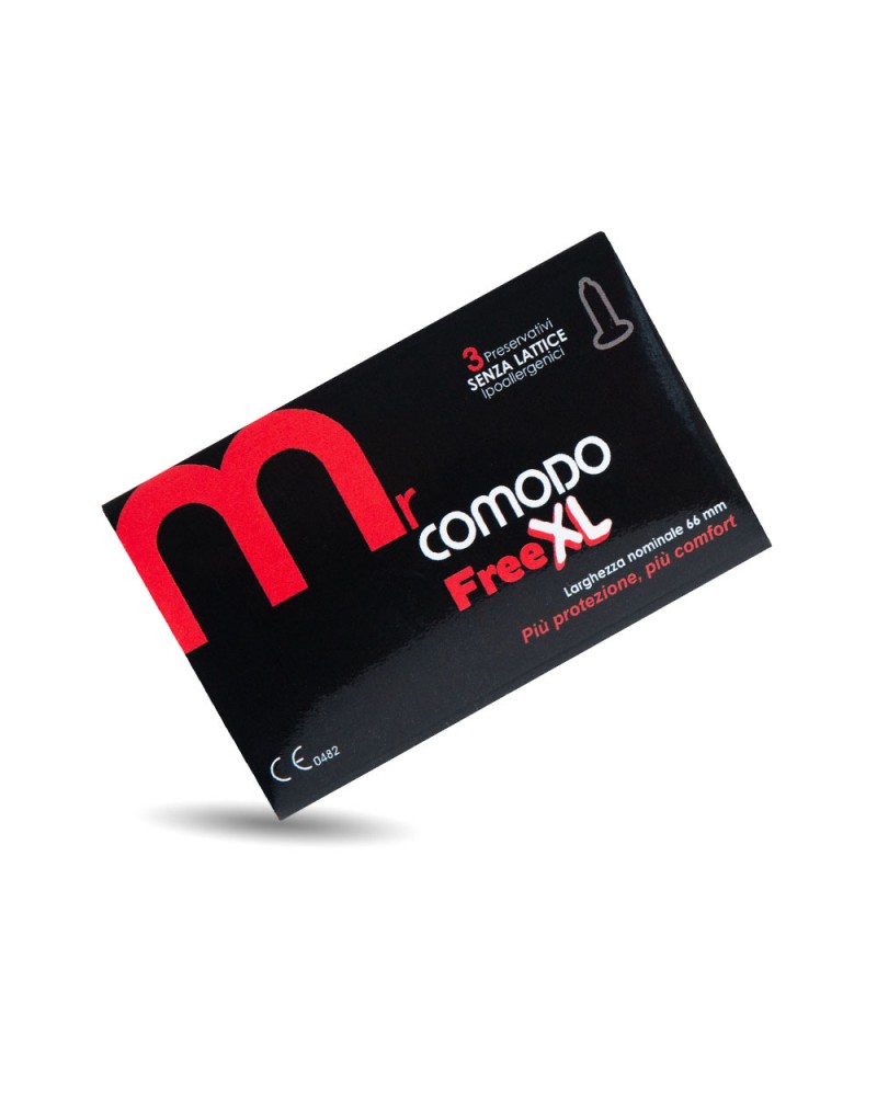 MrComodo Free XL 3 pezzi: preservativi in resina | Comodo.it