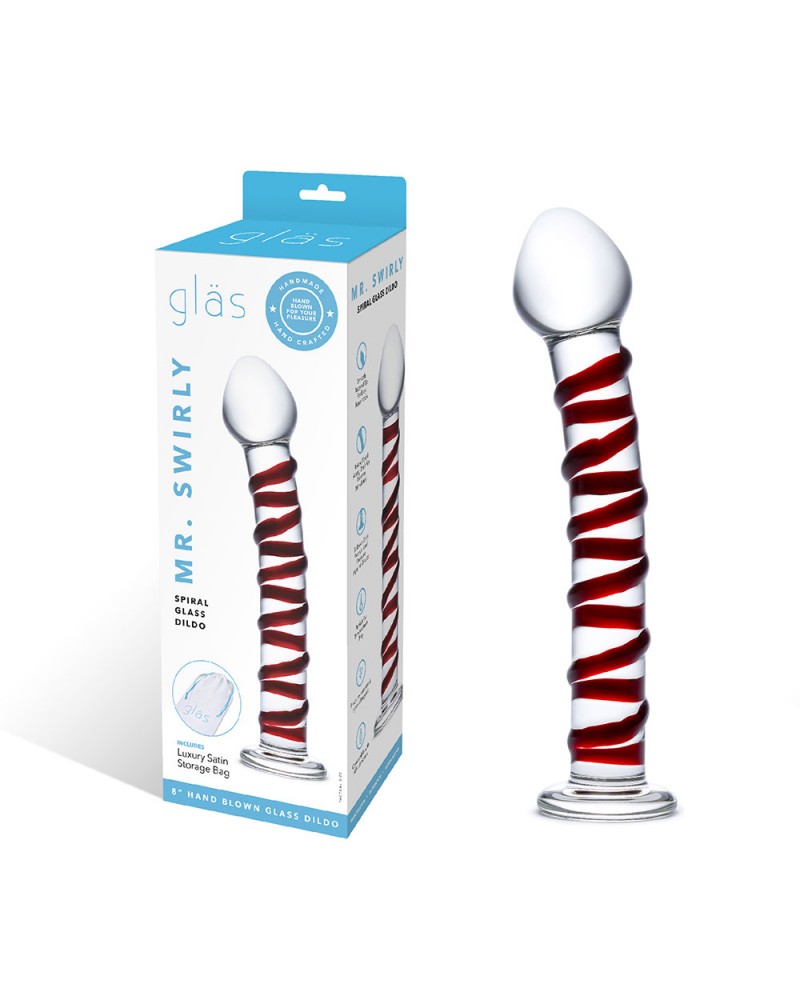 Glas Mr Swirly 8: dildo in vetro | Comodo.it