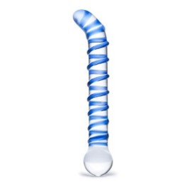 Glas Mr Swirly 6 5: combo dildo e plug in vetro | Comodo.it