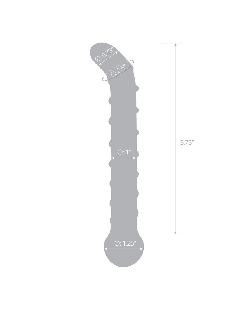 Glas Mr Swirly 6 5: combo dildo e plug in vetro | Comodo.it