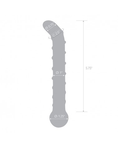 Glas Mr Swirly 6 5: combo dildo e plug in vetro | Comodo.it