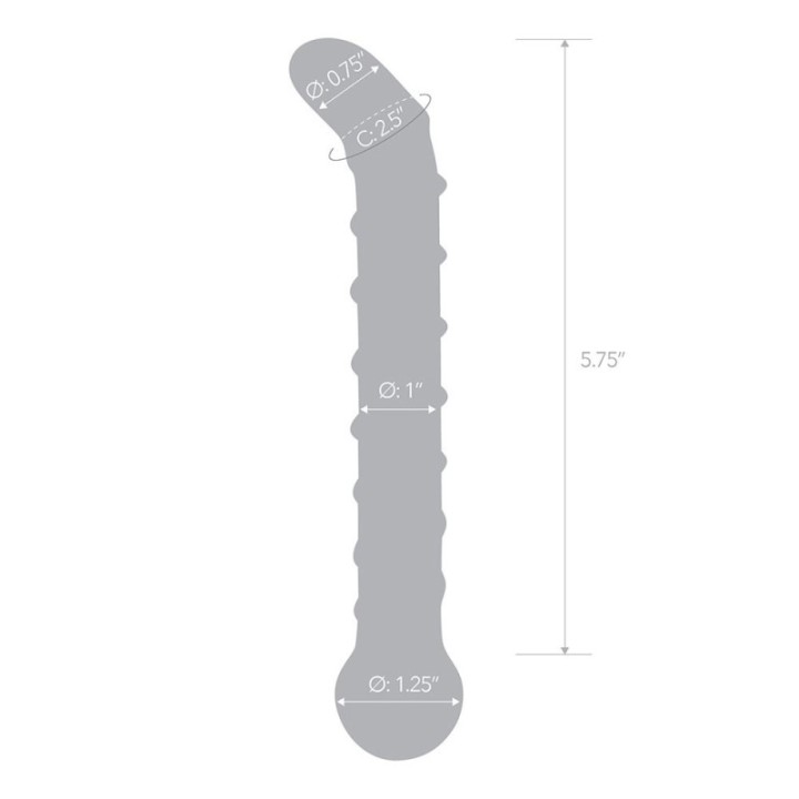 Glas Mr Swirly 6 5: combo dildo e plug in vetro | Comodo.it