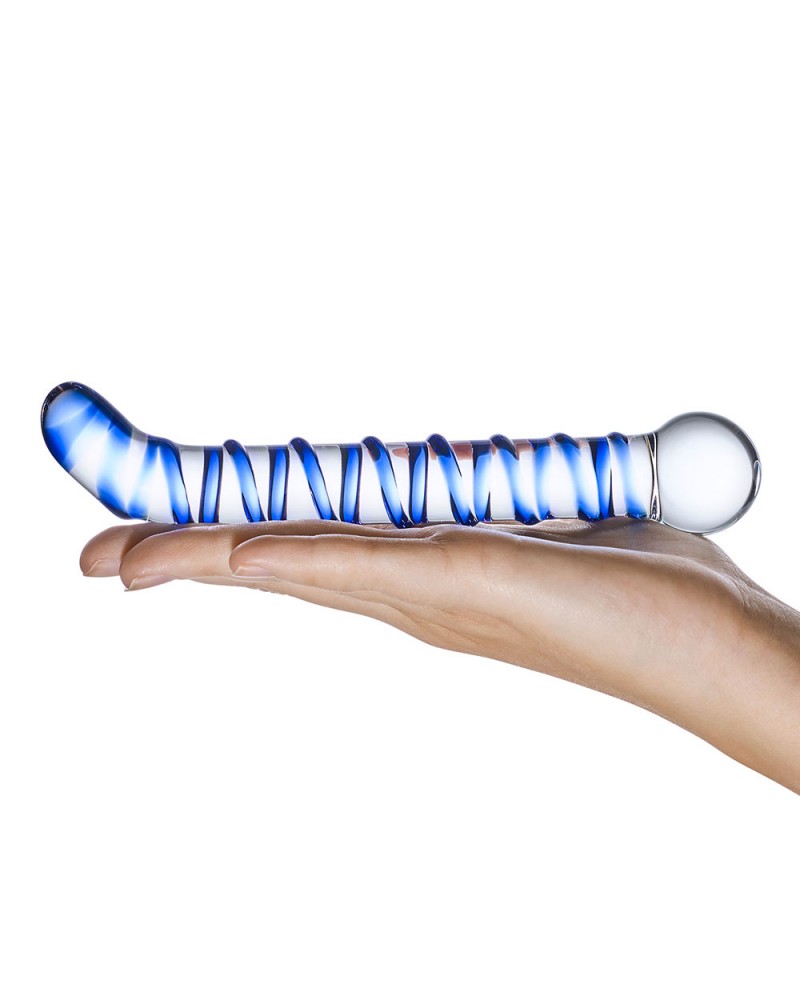 Glas Mr Swirly 6 5: combo dildo e plug in vetro | Comodo.it