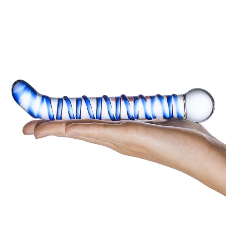 Glas Mr Swirly 6 5: combo dildo e plug in vetro | Comodo.it