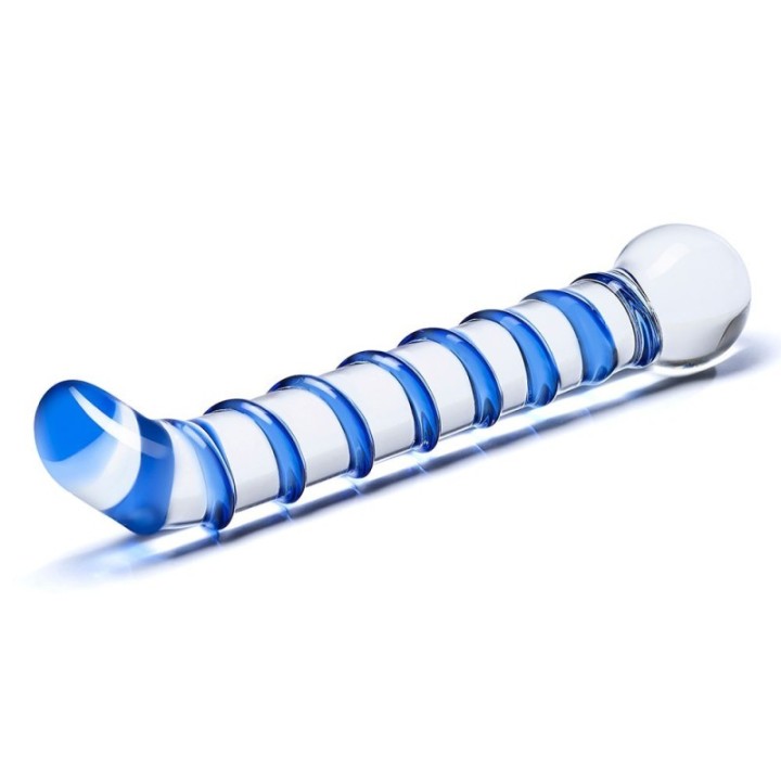 Glas Mr Swirly 6 5: combo dildo e plug in vetro | Comodo.it