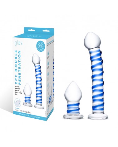 Glas Dildo + Plug anale in vetro | Comodo.it
