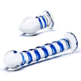 Glas Dildo + Plug anale in vetro | Comodo.it