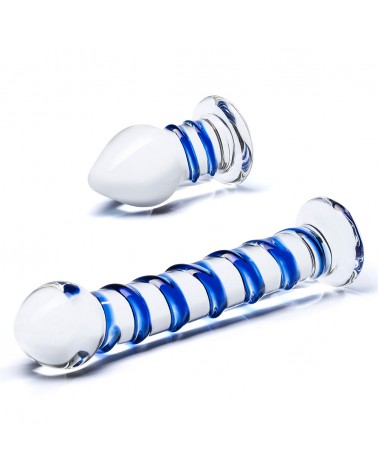 Glas Dildo + Plug anale in vetro | Comodo.it