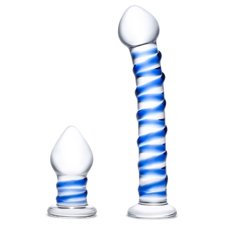 Glas Dildo + Plug anale in vetro | Comodo.it