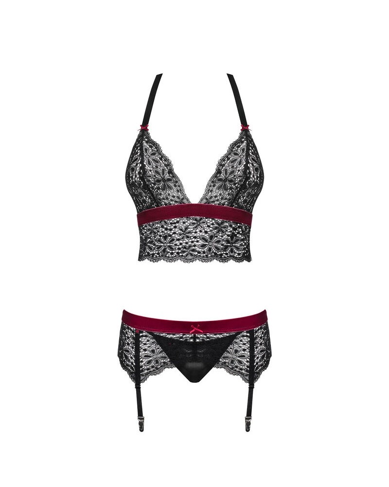 Obsessive Rossita Set: reggiseno, perizoma e guepiere | Comodo.it