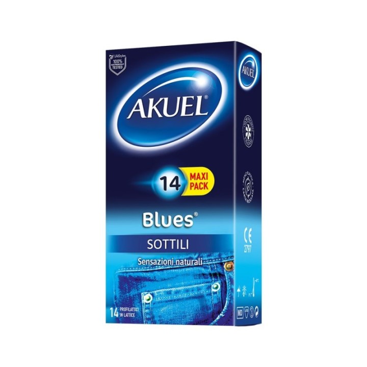 Akuel Blues preservativi classici anatomici Comodo it