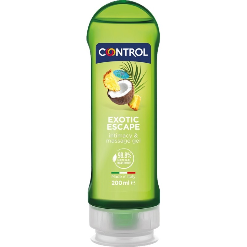 Control 2in1 Exotic Escape gel da massaggio Comodo it