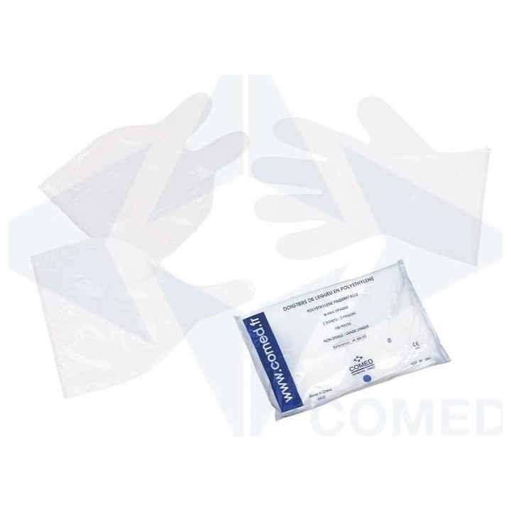 GUANTI IN POLYTHYLENE, 2 DITA