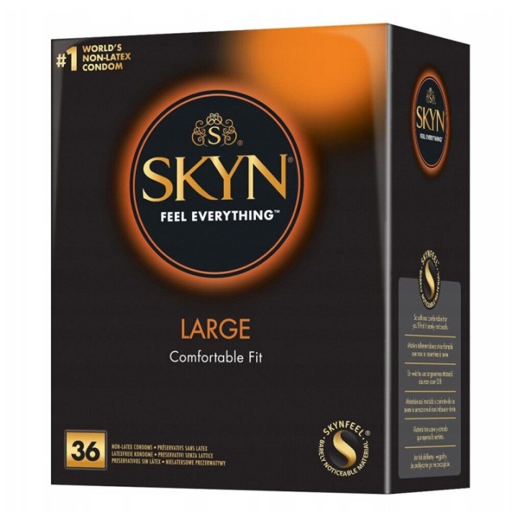Skyn Large 36 pezzi: preervativi XL anallergici | Comodo.it