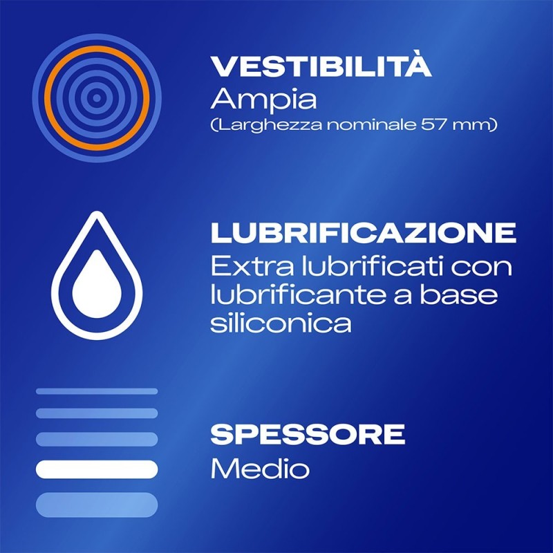 Durex Settebello XL vestibilit ampia | Comodo.it