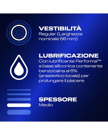 Durex Performa preservativi con benzocaina anestetico | Comodo it