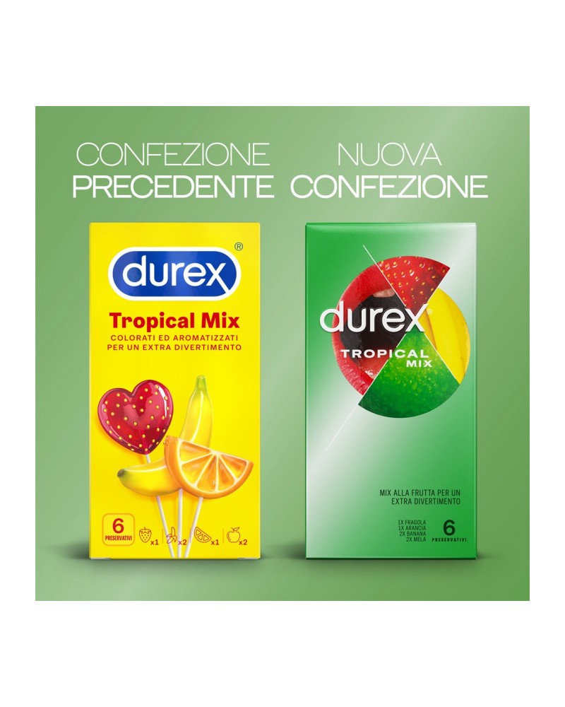 Durex Tropical preservativi aromatizzati alla frutta Comodo it