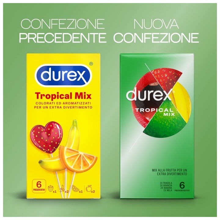 Durex Tropical preservativi aromatizzati alla frutta Comodo it