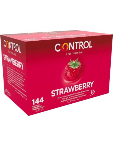 Control Strawberry 144 pezzi: aromatizzati alla fragola | Comodo.it