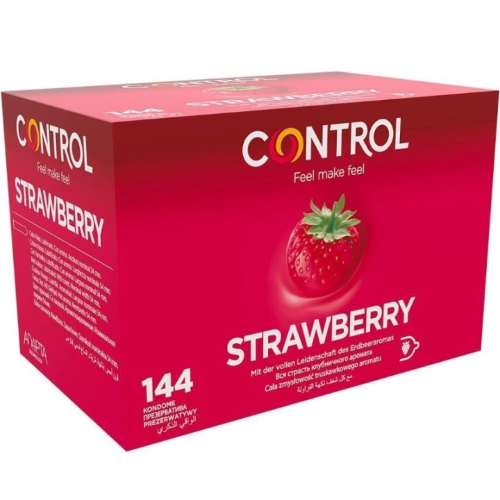 Control Strawberry 144 pezzi: aromatizzati alla fragola | Comodo.it