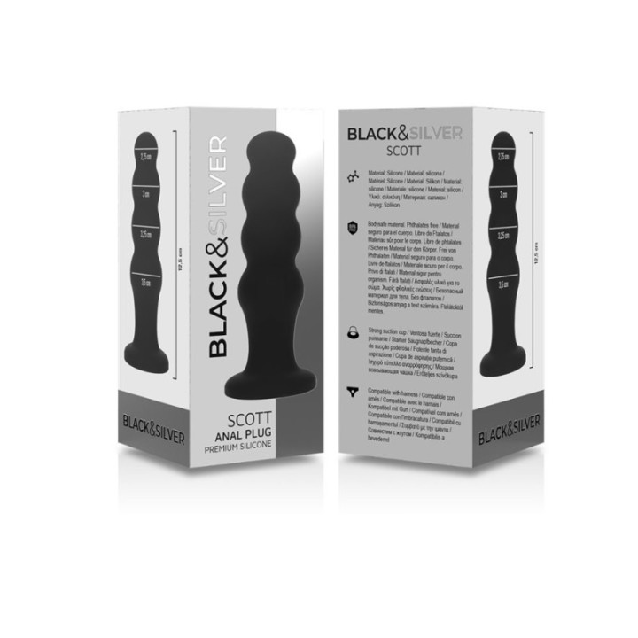 Black Silver Scott Anal Plug | Comodo.it