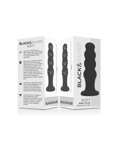 Black Silver Scott Anal Plug | Comodo.it