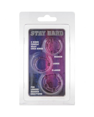 SEVEN CREATIONS - SET DI TRE ANELLI PER PENE LILLA