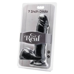 GET REAL - DILDO 18 CM CON SFERE NERO 2