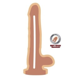 GET REAL - DILDO A DOPPIA DENSIT 25,5 CM PALLE DI PELLE 2