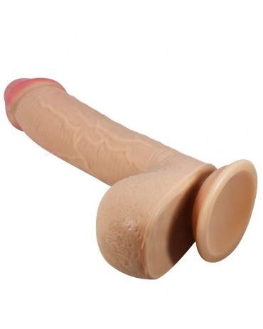 PRETTY LOVE - DILDO REALISTICO SERIE SLIDING SKIN CON VENTOSA SCORREVOLE DELLA PELLE FLESH 23,4 CM