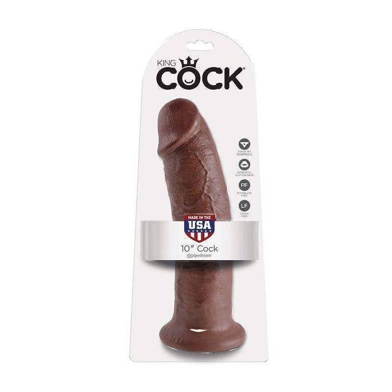 KING COCK - 10 DILDO MARRONE 25.4 CM