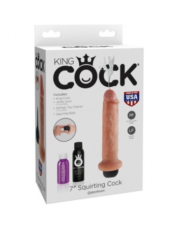 KING COCK - DILDO SQUIRTANTE DA 17.8 CM