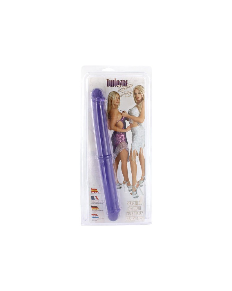 SEVEN CREATIONS - PENE DOPPIO 30 CM VIOLA