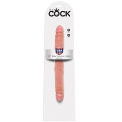 KING COCK - DOPPIO DILDO SOTTILE 30 CM 2