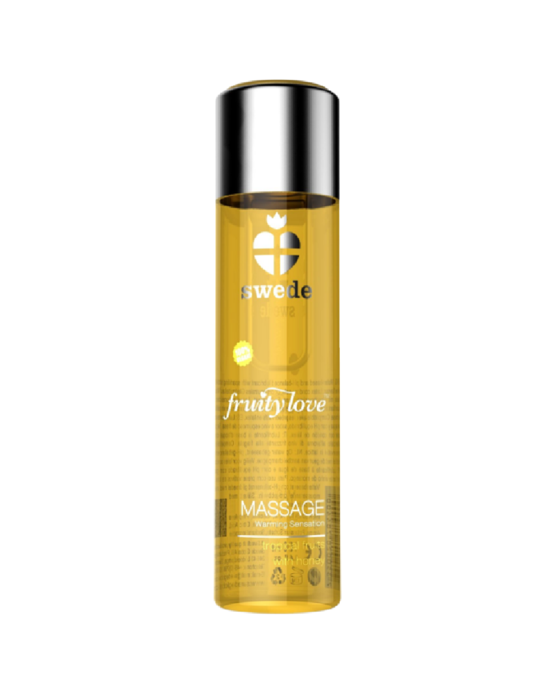 SWEDE - FRUITY LOVE OLIO DA MASSAGGIO EFFETTO RISCALDANTE FRUTTATO TROPICALE CON MIELE 120 ML.