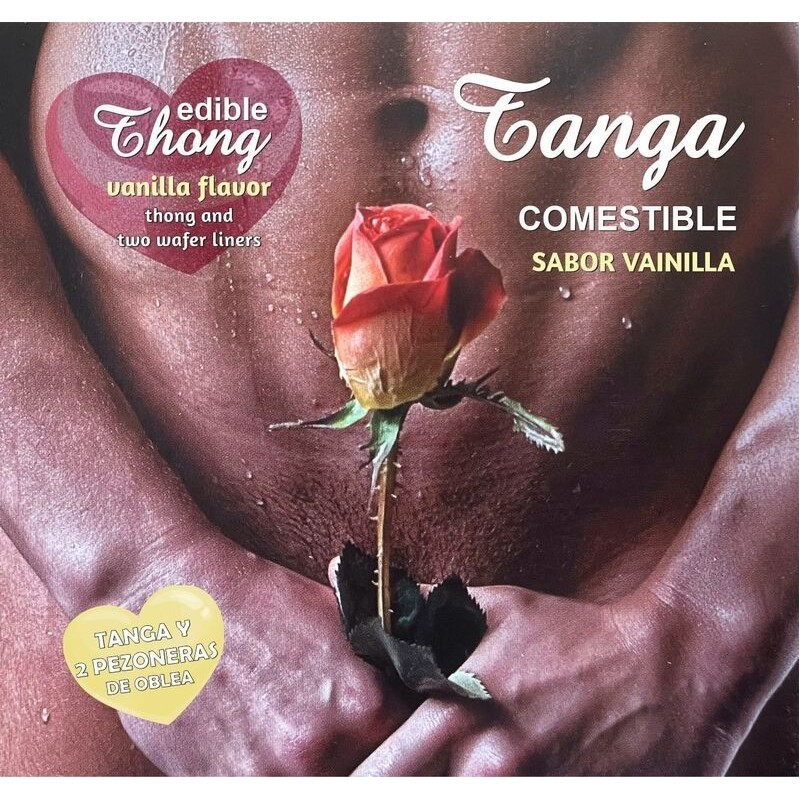 HOTFLOWERS - PERIZOMA UOMO + 2 CAPPEZZI IN WAFER VANIGLIA /es/pt/en/fr/it/