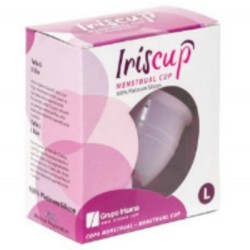 IRISCUP - COPPA MESE GRANDE ROSA + SACCHETTO STERILIZZATORE GRATUITO 2