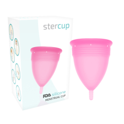 STERCUP - COPPA MESTRUALE IN SILICONE FDA ROSA - TAGLIA L 2