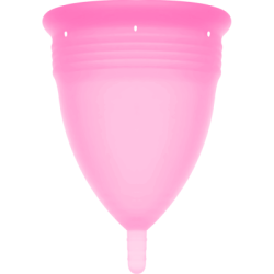 STERCUP - COPPA MESTRUALE IN SILICONE FDA ROSA - TAGLIA L