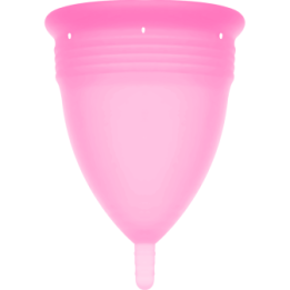 STERCUP - COPPA MESTRUALE IN SILICONE FDA ROSA - TAGLIA S