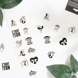 SECRET PLAY - SET DI 10 TATUAGGI TEMPORANEI COLLEZIONE KINKY 2